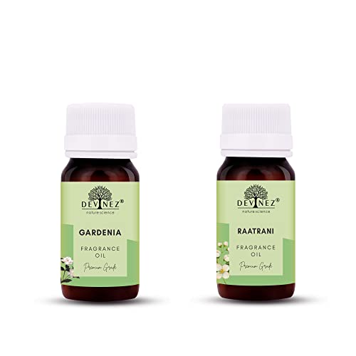 Image of Devinez Gardenia, RaatRani Aroma Oil for Diffuser /Ultrasonic Aroma Diffuser /Tealight Diffuser /Reed Diffuser, 60ml Each