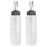 HONITANO 2 Stück Auslaufsichere Friseur Applikatorflaschen mit Skala Tragbare Messflaschen für Haartrockenreinigung und Haarespülen Vielseitig für Friseursalons und Schönheitsbehandlungen