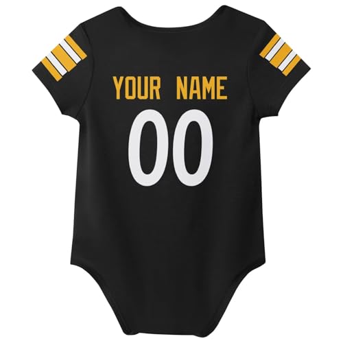 KREDE Baby Clothes Unisex Bodysuit Personalized Custom Name Number for Baby Boy Girl3