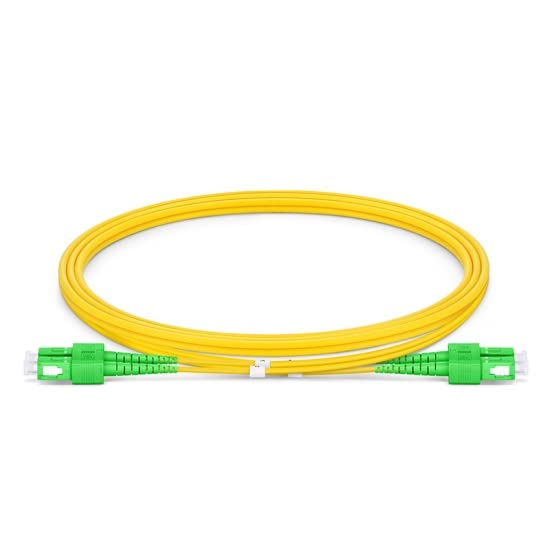 CHB 5 Meter Duplex Fibre Optic Patch Cable SC LC FC E2000 APC UPC Single Mode OS2 9/125 Yellow Patch Lead 2mm Fiber Patchcord (SC/APC