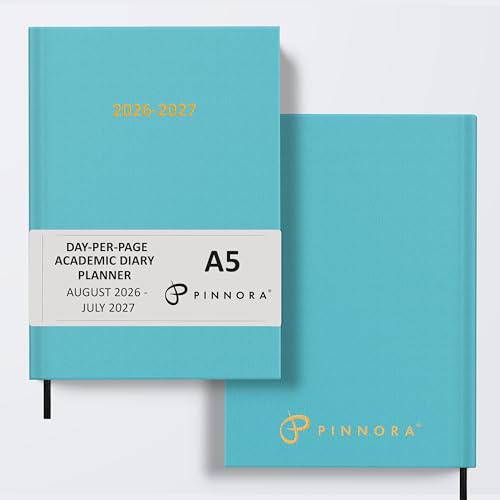 Pinnora Diario accademico 2026-2027, formato A5, un giorno per pagina,