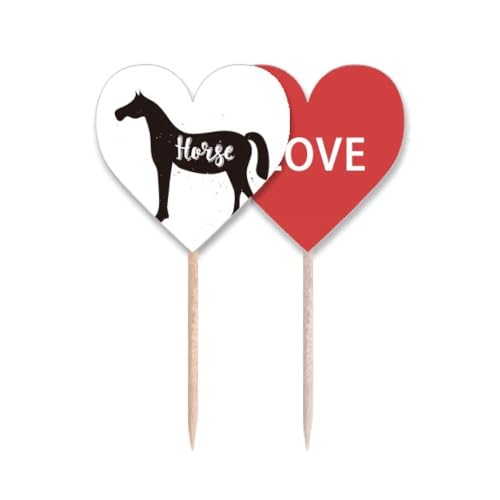 Cure-dents cheval noir et blanc piques amuse-bouche solides