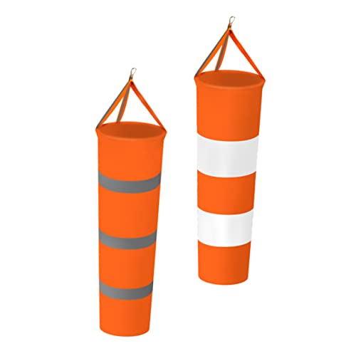 TOYANDONA 2 Pièces Manche à Air Oxford Réfléchissant pour Décoration de Jardin Girouette Extérieure Colorée Mesure de Vent Facile à Installer