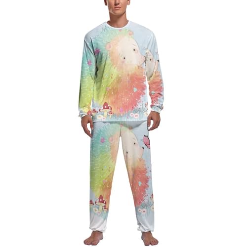 Vêtements De Nuit Homme ensemble pijama original Hérisson Arc-en-Ciel à offrir en cadeau