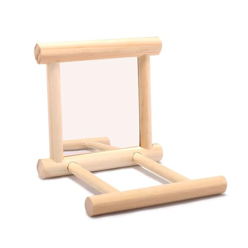 Sarini Pack of Mirror Bird Parrot, Rod Bird Stand with Mirror - Image 4