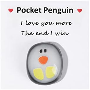 A Little Pocket Penguin Hug,Mini Cute Pocket Penguin Hug Animal Decoration For Birthday Wedding Party Valentines Penguin Gift (Heres a hug)