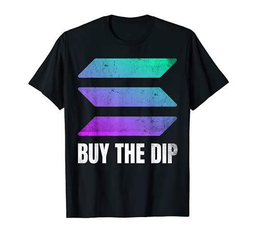 Solana Buy The Dip SOL Cryptomonnaie vintage T-Shirt