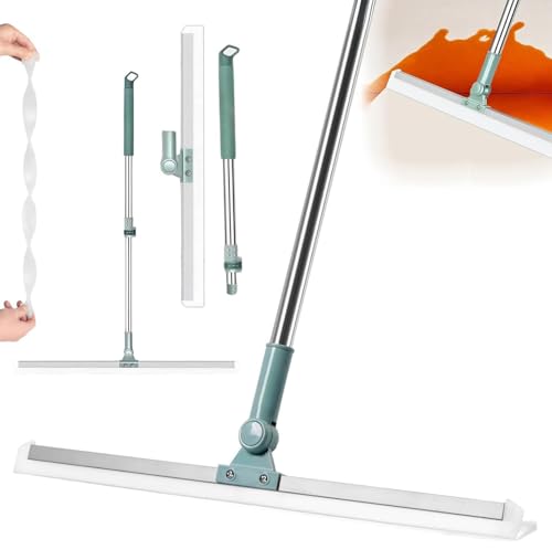 Image of PANCA Floor Cleaning Mop, Long Handle Wet & Dry Wiper for Home & Tiles