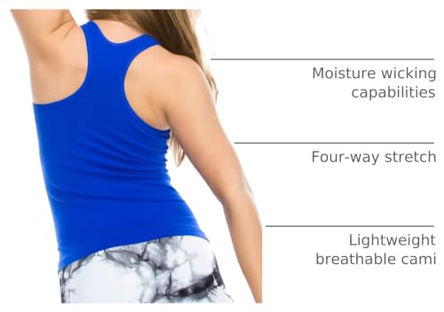 Image of Kurve Premium Girls Seamless Supersoft Wide Strap Comfortable Racerback Tank (Made with Love in The USA)