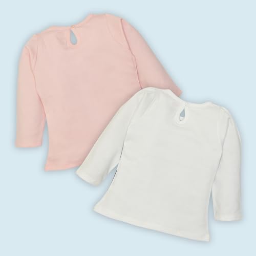 Image of LuvLap Baby Girls 100% Cotton Full Sleeve Girls Top Pack of 4