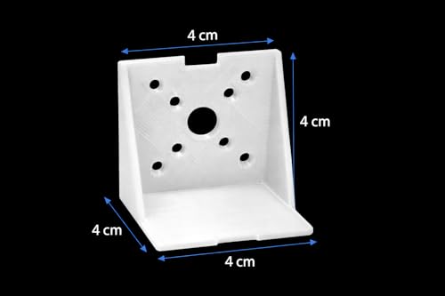 Image of Premium 3D Printed BLDC Motor Mount, Servo horn and Spinner Combo | Compatible with A2212 Brushless Motors | Lightweight 4x4cm L-Bracket Base for DIY RC Planes & Fixed-Wing Aircraft (White)