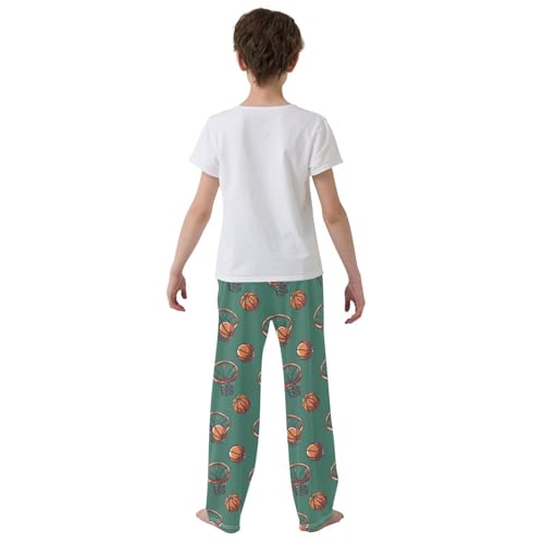 Pajama Bottoms, Basketball Elements Sleeping Pant Lounge Wear Pajamas Long Pants Sleepwear Pjs3