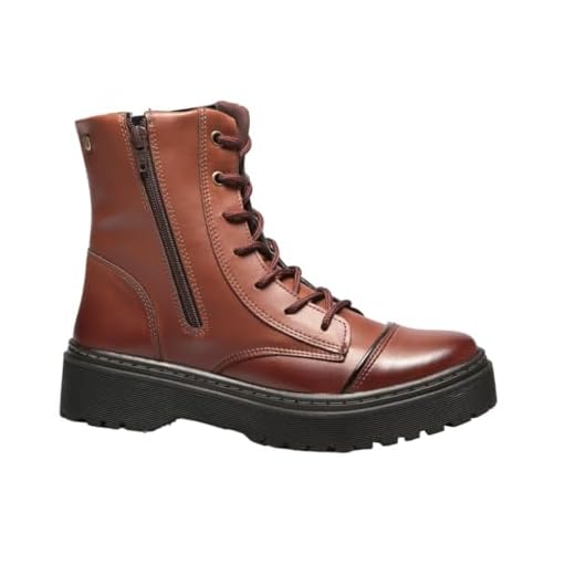 Bota Coturno Tratorada Feminina 7010 A, Café, 33