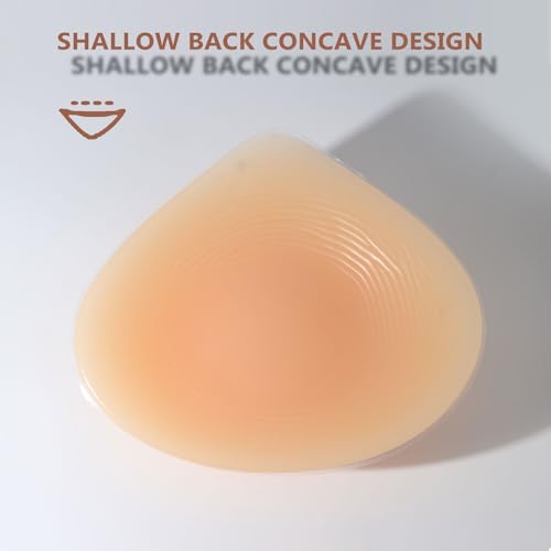 Silicone Breast Form Triangle Bra Inserts Mastectomy Prosthesis Padding Enhancers One Piece3