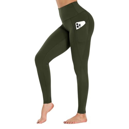 GAYHAY High Waist Yoga Pants with Pockets, Leggings for Women Tummy Control Compression Workout Leggings for Women