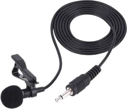 MIRAAZ 3.5mm Clip Microphone For Youtube | Collar Mike for Voice Recording | Lapel Mic Mobile, PC, Laptop, Android Smartphones, DSLR Camera Microphone Microphone (Black) Microphone