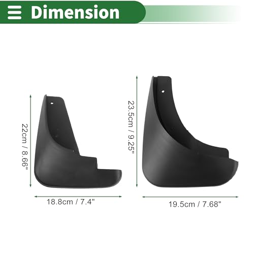 Image of Motoforti Mud Flaps Splash Guards Mud Guards for Buick Excelle(Hatchback) 2004-2008 W /Mount Accessories