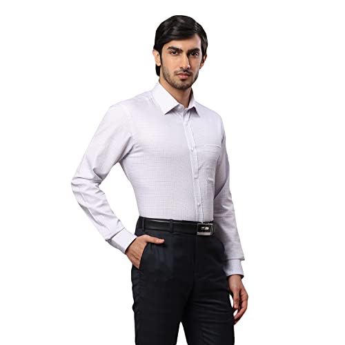 Image of Raymond Men's Cotton Checkered Slim Fit Shirt