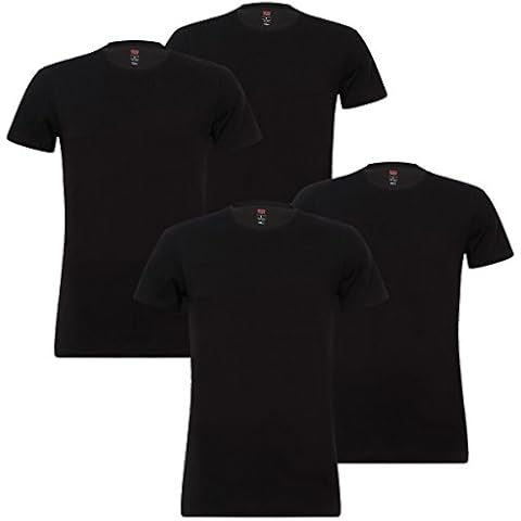 Pack de 4 camisetas Levis Solid Crew para hombre Cover