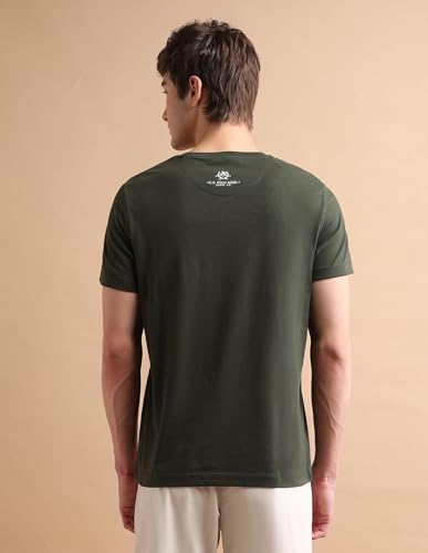 Image of U.S. Polo ASSN. Brand Printed Cotton T-Shirts for Men - Breathable & Comfortable, Half Sleeves Mens Casual T Shirts