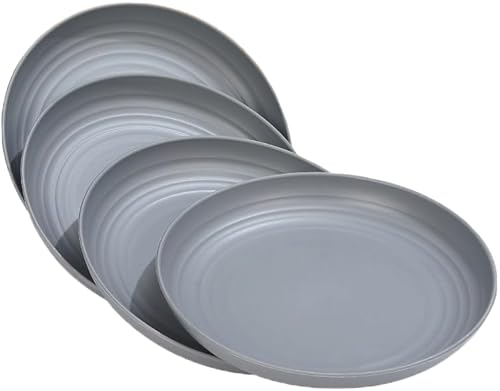 Kunststoffteller Wiederverwendbares 4er-Set, 20 cm...