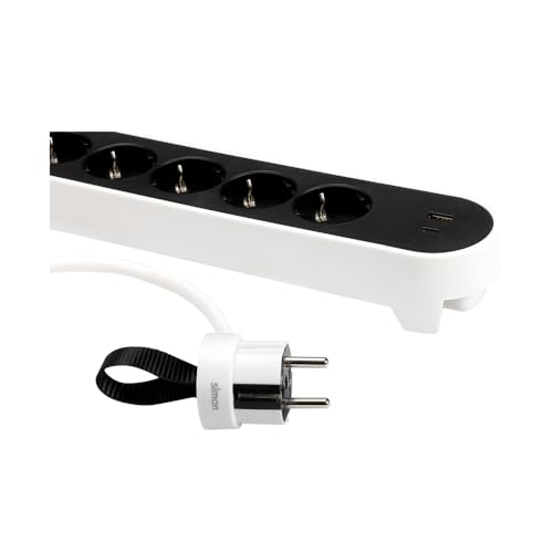 Regleta enchufe plano con interruptor y sistema ordenacables 2