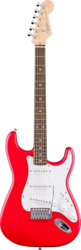 Image of Fender Squier Stratocaster Electric Guitar, Beginner Guitar, with 2-Year Warranty, Includes Free Lessons, Torino Red with Matte Finish