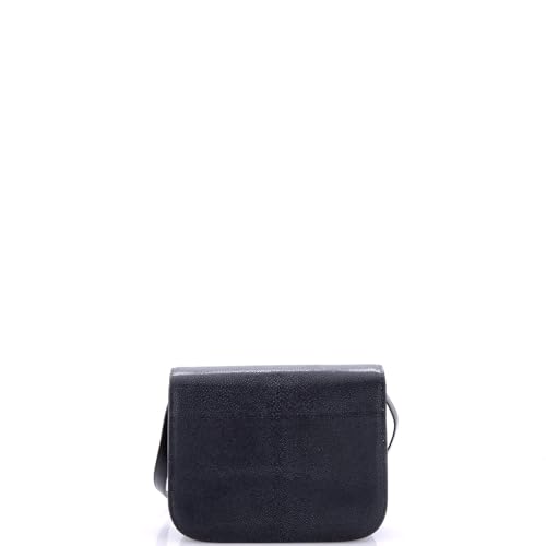 Pre-Loved Classic Box Bag Stingray Medium, Black3