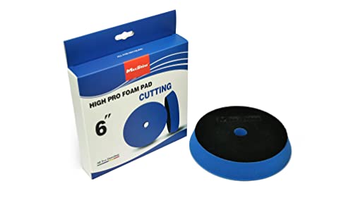 MaxShine Professional High-Pro Da Foam Pads 6.2 inches, Blue Medium Cutting/Polishing Pad, Use with DA/RO Polisher Polish Machine