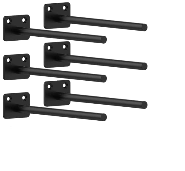 DILNAZ ART 8 Inch Floating Shelf Brackets, 6 Pack Heavy Duty Hidden Shelf Brackets Solid Steel Blind Shelf Support Hardware for Floating Wood Shelves (B097PQ4NRR) Amazon Price History, Amazon Price Tracker