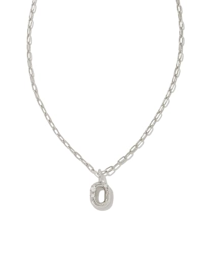 Kendra Scott Crystal Letter O Short Pendant Necklace
