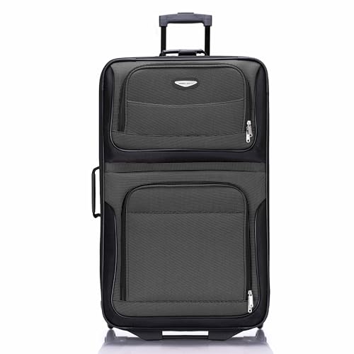 Image of Travel Select Amsterdam Softside Expandable Luggage with Rolling Wheels, Gray, 29-Inch Large