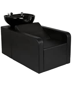 Nova Reclining Shampoo Backwash Unit with Bowl and Pedestal