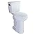 WinZo 21.25-inch Extra Tall Toilet with Black Flush Trip Lever For elderly,Taller and disabled Person