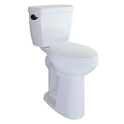 WinZo 21.25-inch Extra Tall Toilet with Black Flush Trip Lever For elderly,Taller and disabled Person