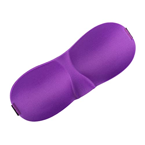 minkissy スリープマスク のそみ eye mask eye patch アイカバー旅行 アイシェーディング目隠し 睡眠目隠し 輪郭のあるアイマスク スリーピングマスク 紫の,Purple