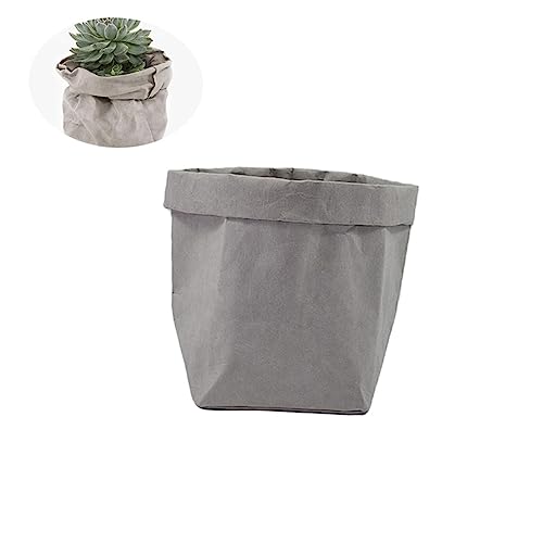 BESPORTBLE Kraft Paper Bag Washable Reusable Organizer for Planters Decorative Storage Cover Large Size l 20x20cm
