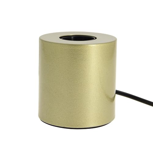 Xanlite, Lampe à Poser Cylindrique en Métal Couleur Laiton, Culot E27, Design Moderne, Hauteur Réglable, Éclairage Élégant, pour Chambre ou Bureau