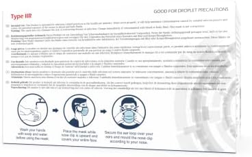 British Brand | Omnitex 3ply Premium Type IIR Disposable Surgical Face Mask | EN14683:2019 | 98% Filtration, Fluid Resistant, Medical Face Mask 2R with Ear Loops - Pack of 50
