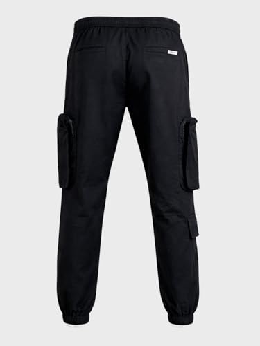 Image of The Indian Garage Co Men Mid-Rise Stretchable Relaxed Fit Cargo Joggers