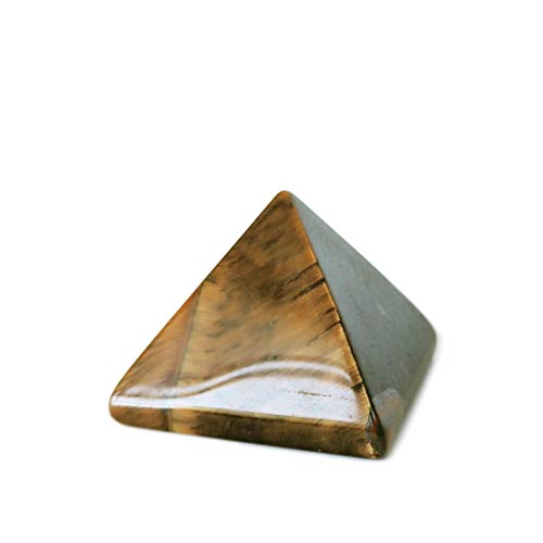 Mina Heal Crystal Pyramid of Natural Tiger's Eye Chakra Healing Stone, 1,5 polegadas