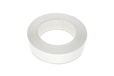 7/8 Inches (22mm) Pearlised White Melamine Edge Banding, Pre-Glued Veneer Tape - 25 Foot (7.5 Meter) Roll - Iron-On for Easy DIY Application - Will Cover The Edge of a Standard MDF Panel