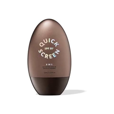 THE QUICK FLICK Bronzing Drops for Face with SPF 50+ Protection – 3-in-1 Liquid Bronzer, Hydrating Serum & Primer for Glowing, Sun-Kissed Skin – Lightweight, Vegan & Cruelty Free (1 Fl Oz.) Cover