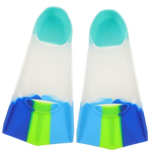 KOMBIUDA 1pair Comfortable Boy Girl Flexible Diving Snorkeling Flippers for Boys Girls Lightweight Training Equipment for Fast Swimming Water Sports