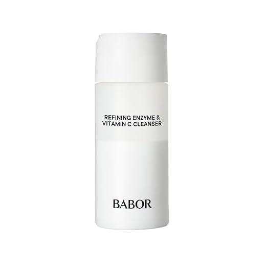 BABOR Refining Enzyme & Vitamin C Cleanser para pieles mixtas, grasas y con imperfecciones, Polvo limpiador y exfoliante enzimático, 1 x 40 g