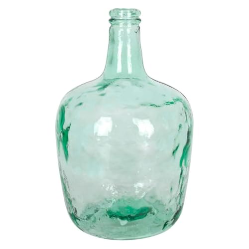 Tradineur - Caraffa in vetro senza tappo, modello Apple, 39 x 25,5 cm, damajuana, bottiglia in vetro liscio per conservare acqua, vino, bevande - 10 litri