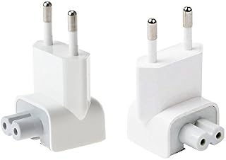 BEYEE AC Adaptor Europe Plug Travel Charger Converter, Spare Connector for iPod, iPhone,iPad Tablets, Macbook AC Power Adapter (2xEU Plug)