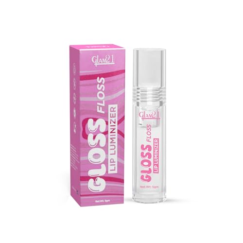 Image of Glam21 Gloss Floss Lip Luminizer|High-Gloss Finish|Non-Sticky Formula| Hydrating Formula| Lightweight |Comfortable Lip Gloss| Everyday Lip Gloss for Natural Look | Transparent |5gm