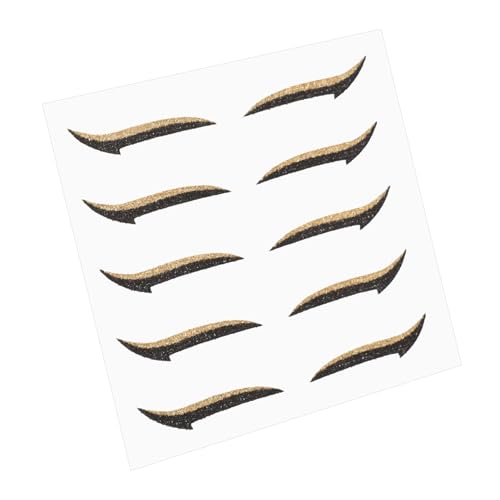 FRCOLOR 5組 アイライナー 目元グリッターライナー パーティーアイメイク アイシャドウステッカーまぶたテープ 女性のメイクア ステッカー ハロウィンアイシャドウステッカー ペのり