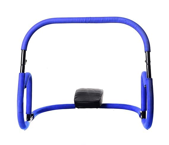 GERMANTECH FITNESS Heavy Duty AB Cruncher Rocket Twister Total Six Pack Abs Fitness Pump Roller Tummy Trimmer Ab Exercise (black blue)